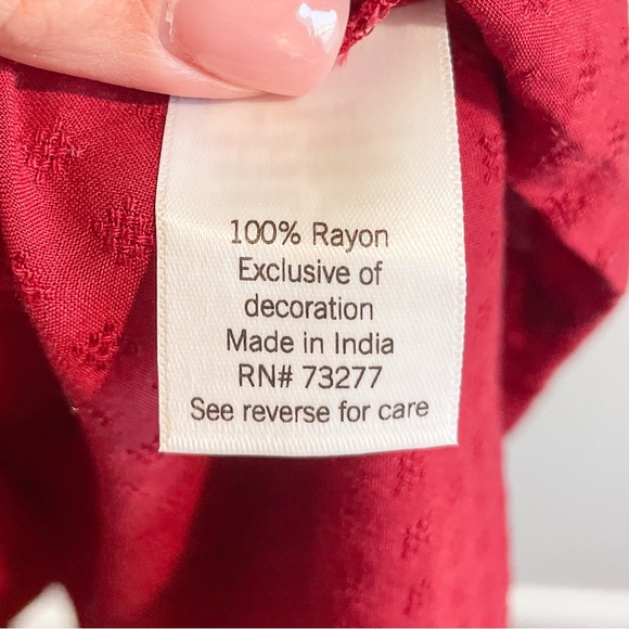 CROFT & BARROW red dot midi dress - Picture 3 of 6